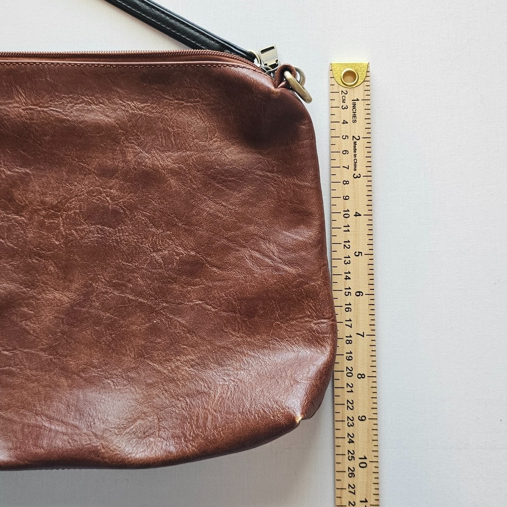 Charleston Brown Leather Bag W/ Cross Body Removable Strap - Picture 7 of 11